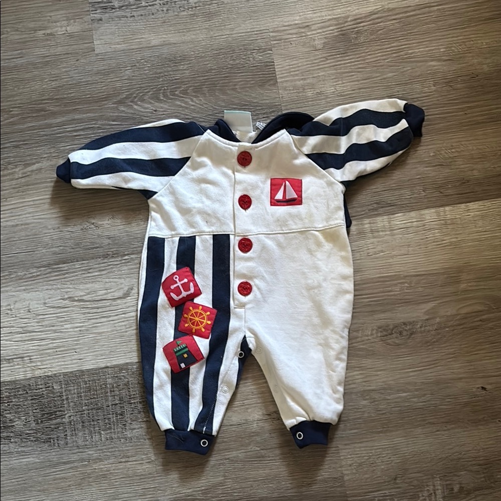 Vintage Bebe Nautical Themed Kids One Piece